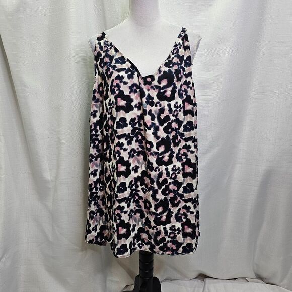 Torrid Leopard Print Sleeveless Top Size 5 - Picture 1 of 9
